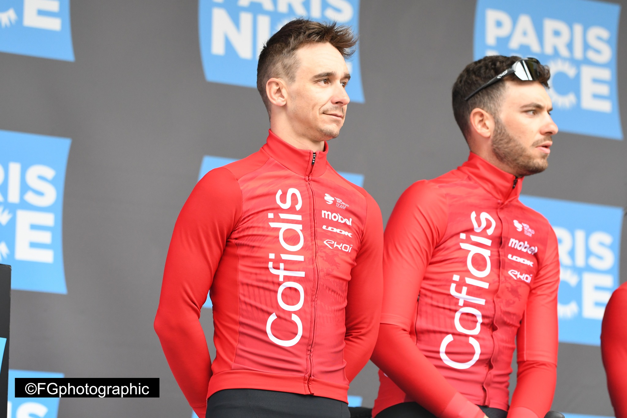 Bryan Coquard et Guillaume Martin au départ du Tour de France avec Cofidis.