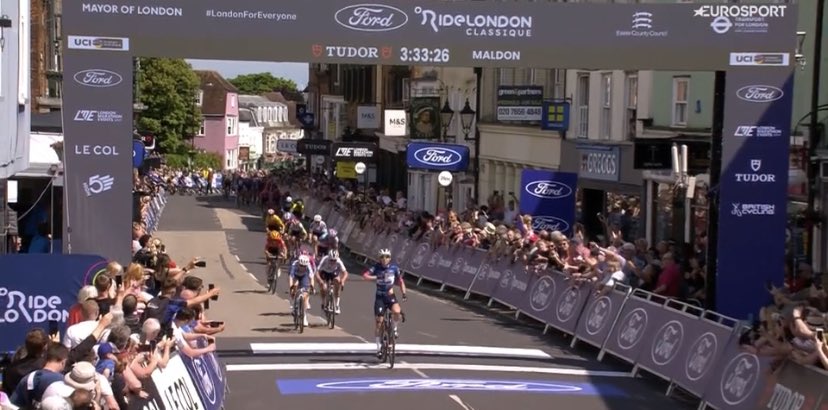 Classement de la 2ème étape de la Ride London Classique, remportée par Lorena Wiebes