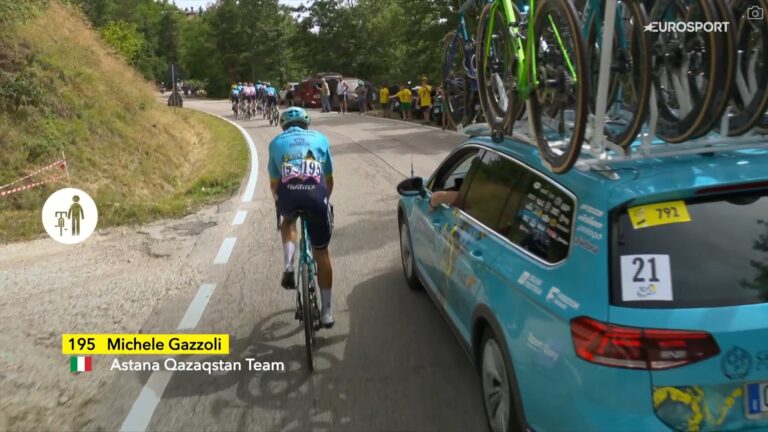 Michele Gazzoli 1er abandon du Tour de France 2024