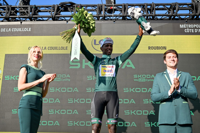 Biniam Girmay maillot vert du Tour de France 2024