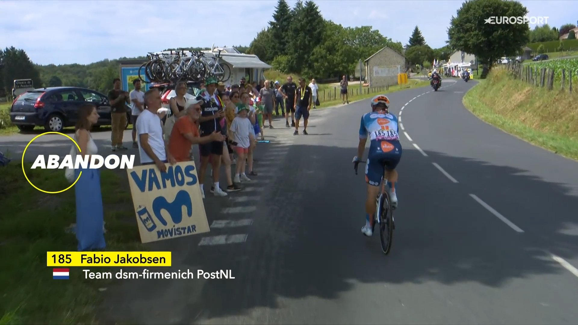 Fabio Jakobsen a quitté les routes du Tour de France lors de la 12ème étape.