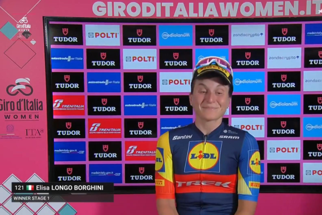 Elisa Longo Borghini gagne la 1ère étape du Giro d’italia Women