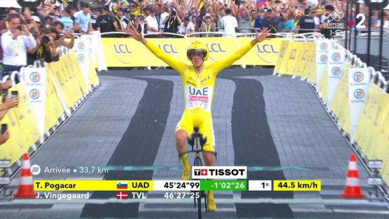 Tadej Pogacar remporte la 21ème étape du Tour de France
