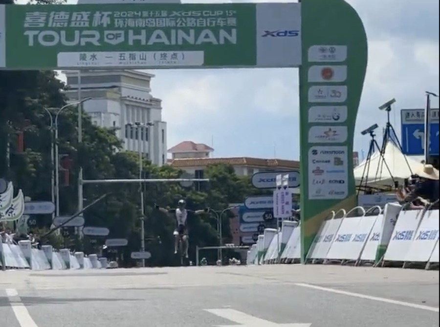 Aaron Gate a remporté la 3ème étape du Tour of Hainan