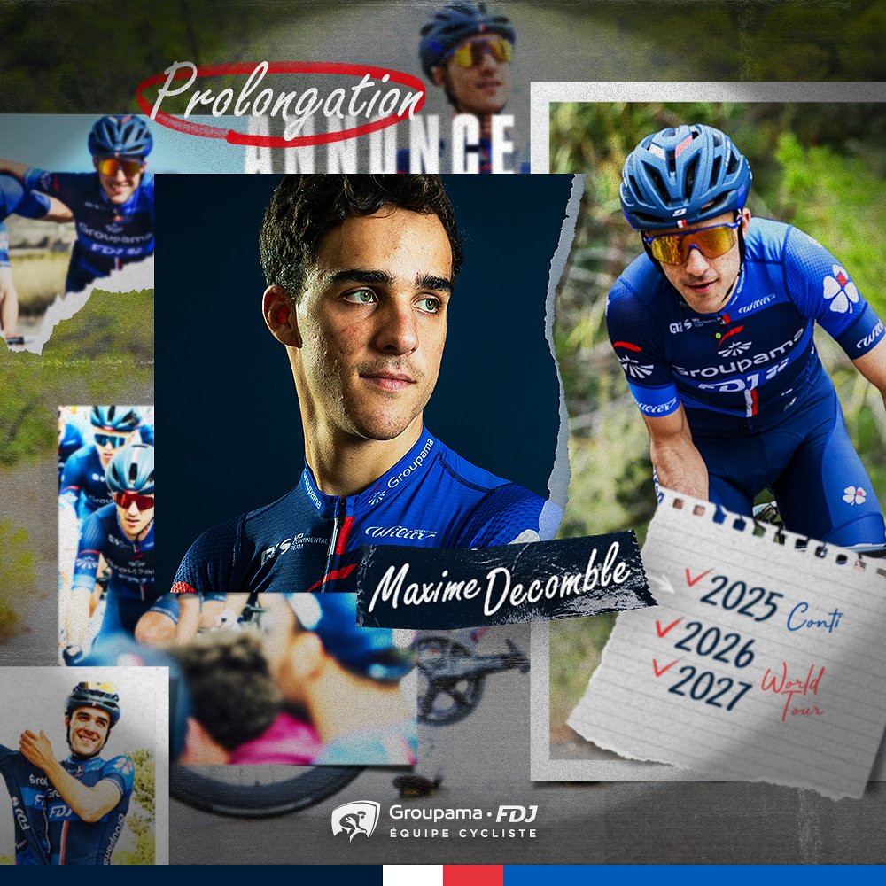 Maxime Decomble s'est engagé avec l'équipe Groupama - FDJ