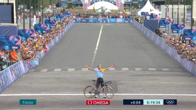 Remco Evenepoel sacré champion olympique de la course en ligne aux JO de Paris 2024