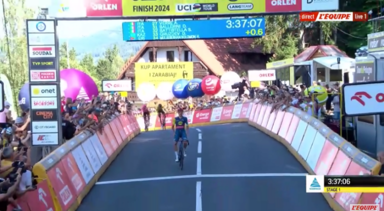 Thibau Nys a remporté la 1ère étape du Tour de Pologne.