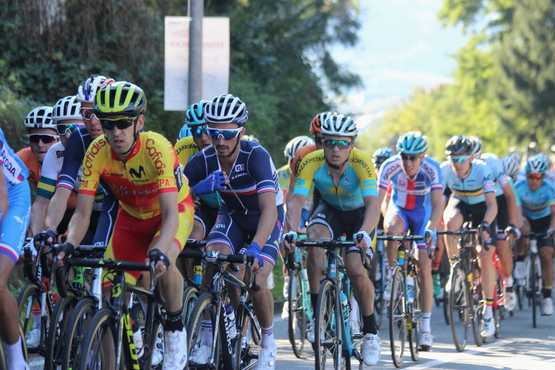 Sélection de l'équipe de France pour les mondiaux de cyclisme sur route de Zurich.