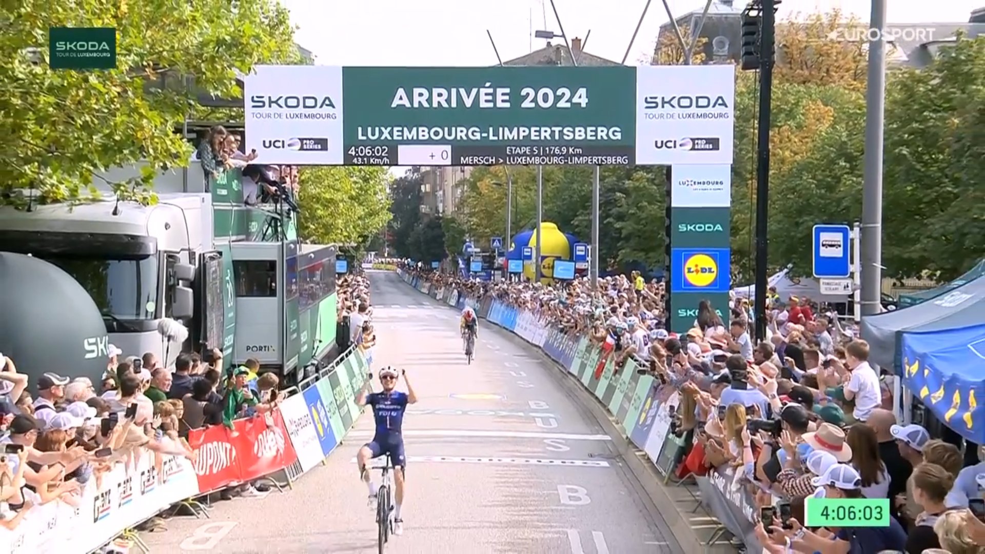 David Gaudu a remporté la 5ème et dernière étape du Skoda Tour.