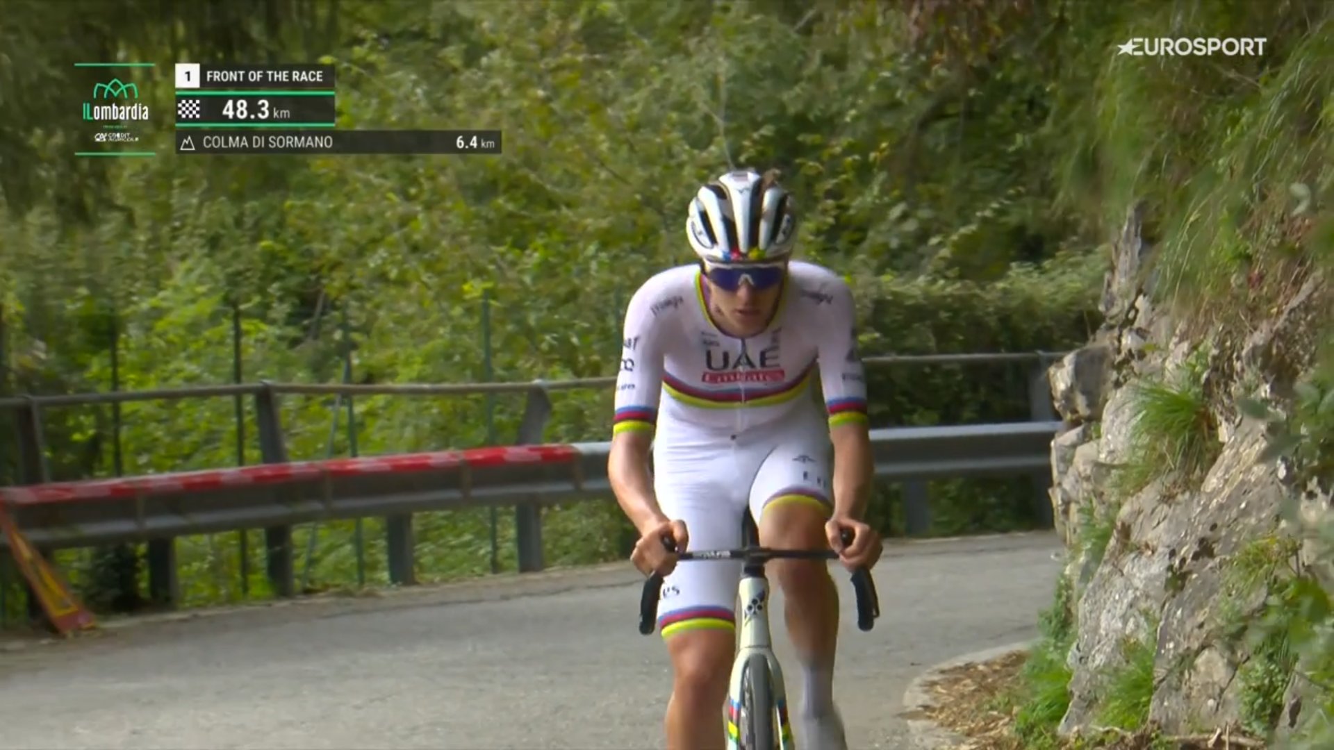 Tadej Pogacar a remporté le Tour de Lombardie.