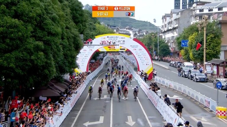 Ethan Vernon a remporté la 3ème étape du Tour of Guangxi.