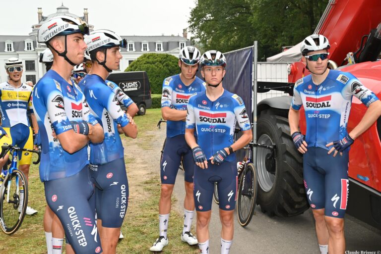 Maillot 2025 de l'équipe Soudal Quick Step.