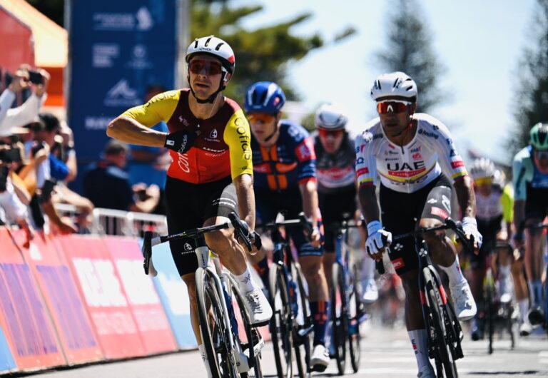 Réaction de Bryan Coquard après la 4ème étape du Santos Tour Down Under