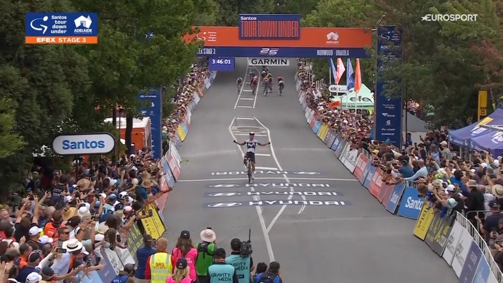 Javier Romo a remporté la 3ème étape du Santos Tour Down Under.