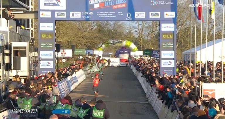 Clément Venturini a été sacré champion de France de Cyclo-Cross