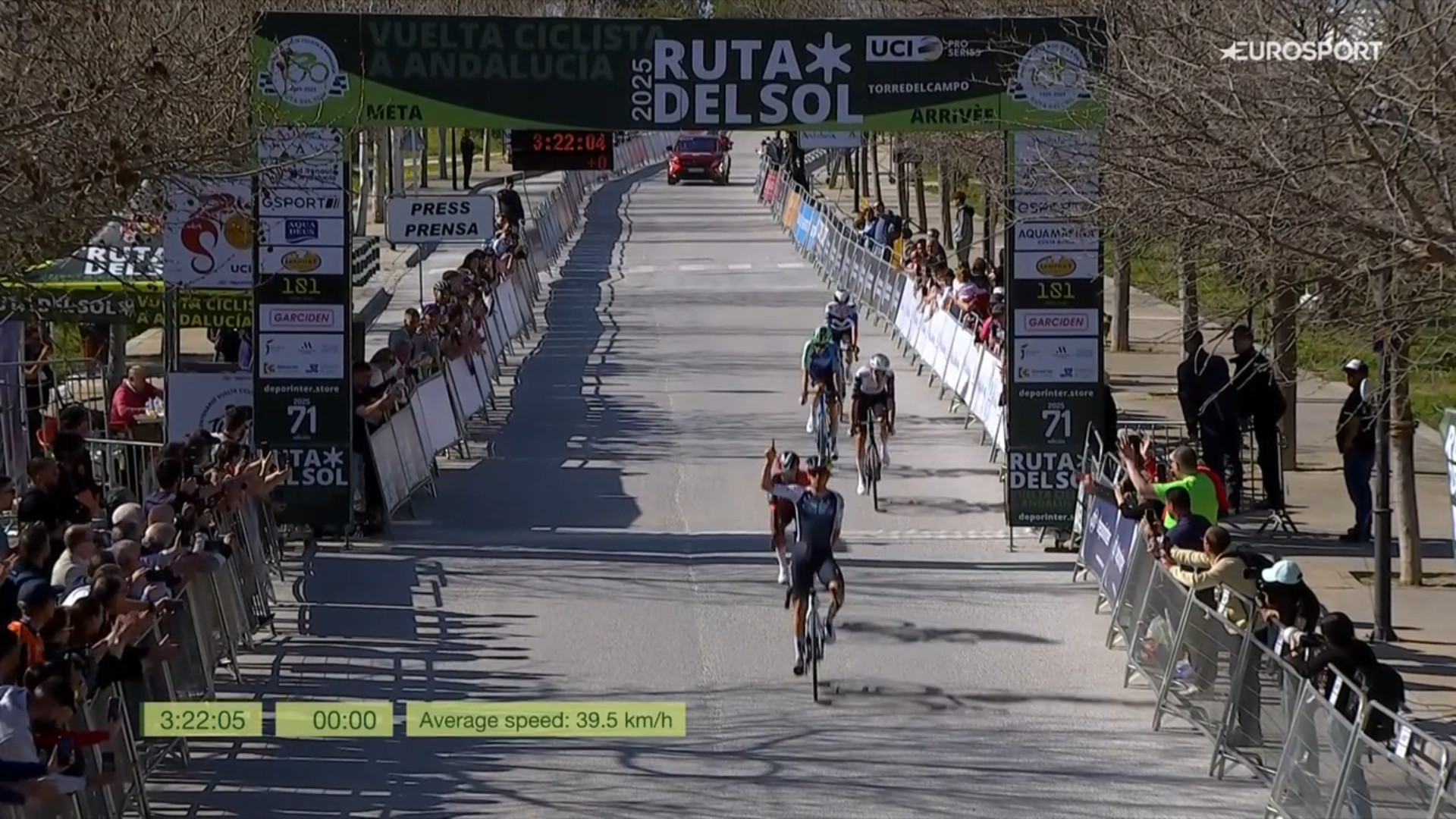 Tom Pidcock a remporté la 2ème étape de la Vuelta a Andalucia.