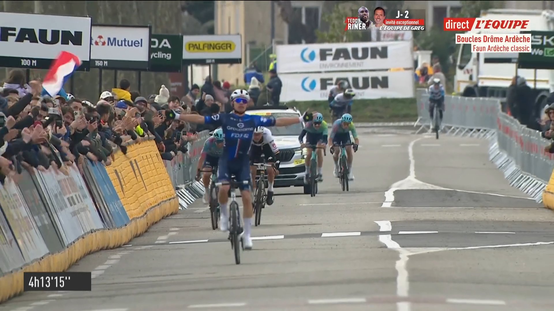 Romain Grégoire a remporté la Faun-Ardèche Classic